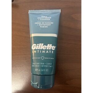 Gillette Intimate 2 in 1 Pubic Shave Cream +‎ Cleanser, Gentle Formula,...